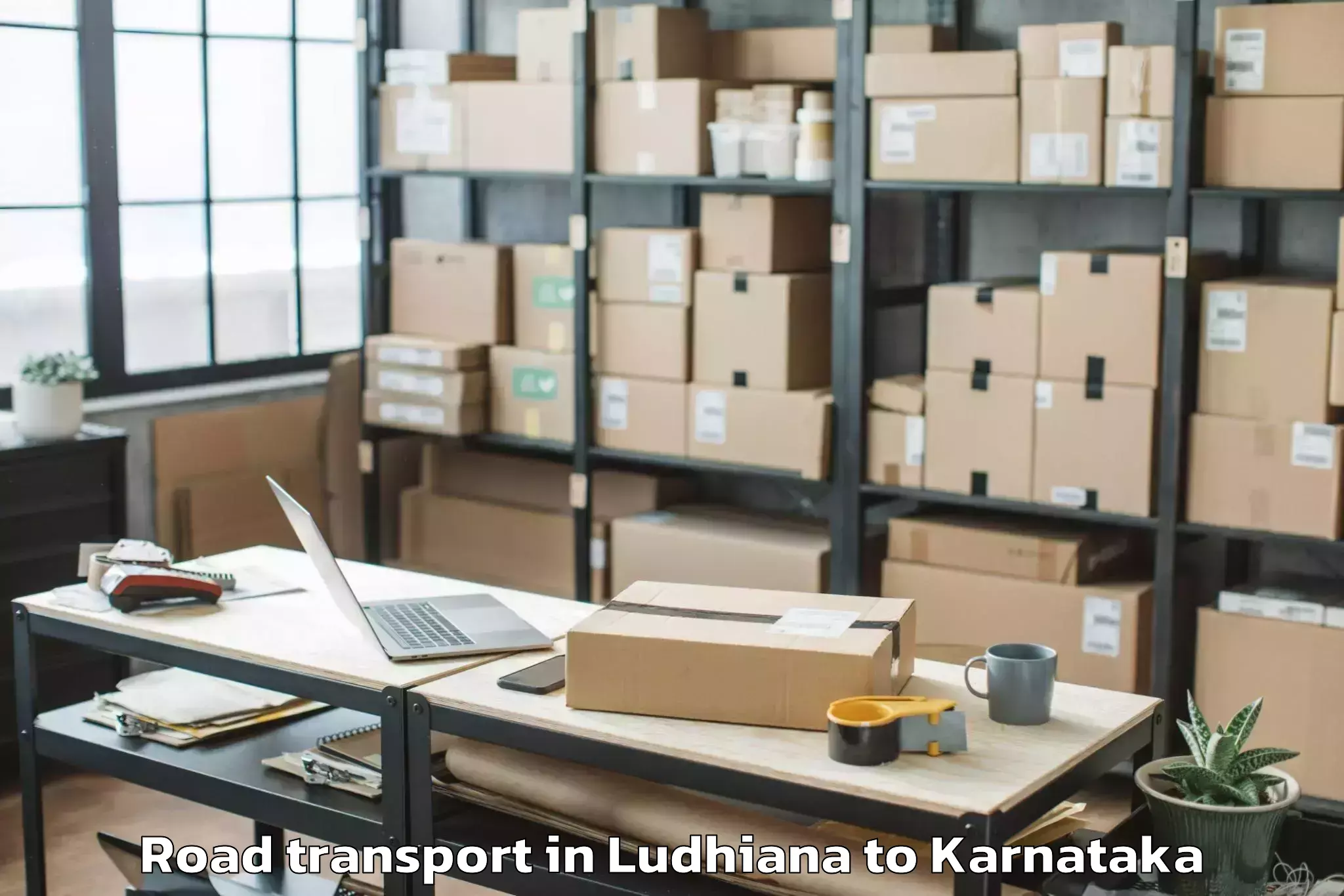 Top Ludhiana to Bellur Road Transport Available